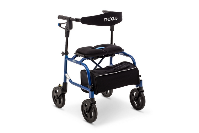 Human Care neXus 3 Low Rollator (Blue): Lake Court Medical Supplies